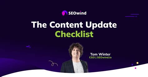 content update checklist