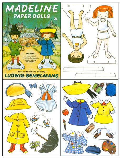 Madeline Paper Dolls Charming Storybook Dolls Paper Dolls Of