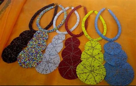 Beautiful African Beaded Necklaces Multi Colours They Are Comfortable