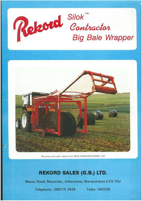 Rekord Big Bale Wrapper Brochure