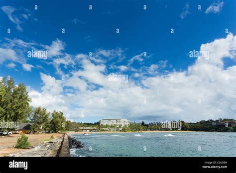 Naiwiliwili Bay With A Marriott Kauai Lagoons Resort Hotel In The