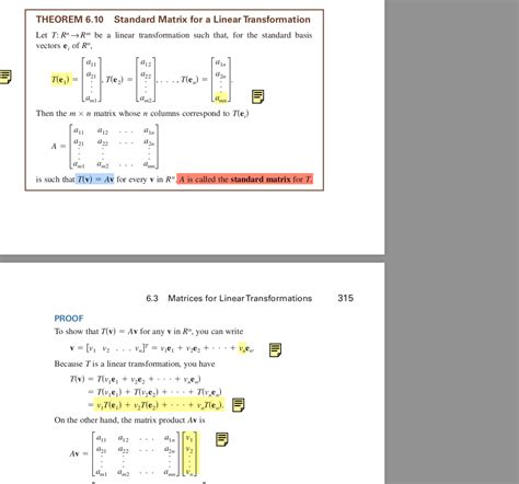 Find standard matrix of linear transformation. Is this right ...