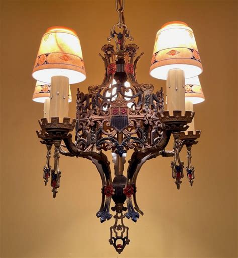 1920s Spanish Revival Chandeliers Pair The Old Above Restored