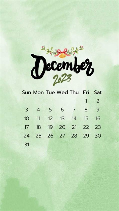 December Calendar Wallpaper 2023 - iXpap