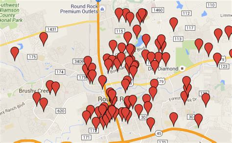 Round Rock 2015 Sex Offender Halloween Safety Map Round Rock Tx Patch