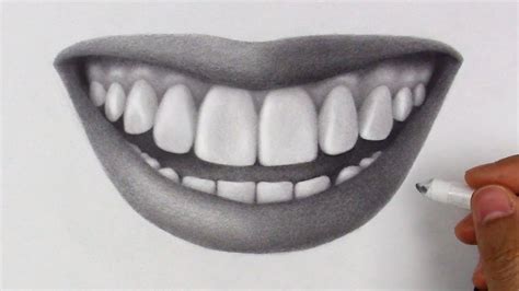 How To Draw Boy Lips Smiling Face