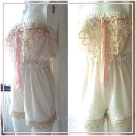 Shabby Victorian Chic Romper Boho Style