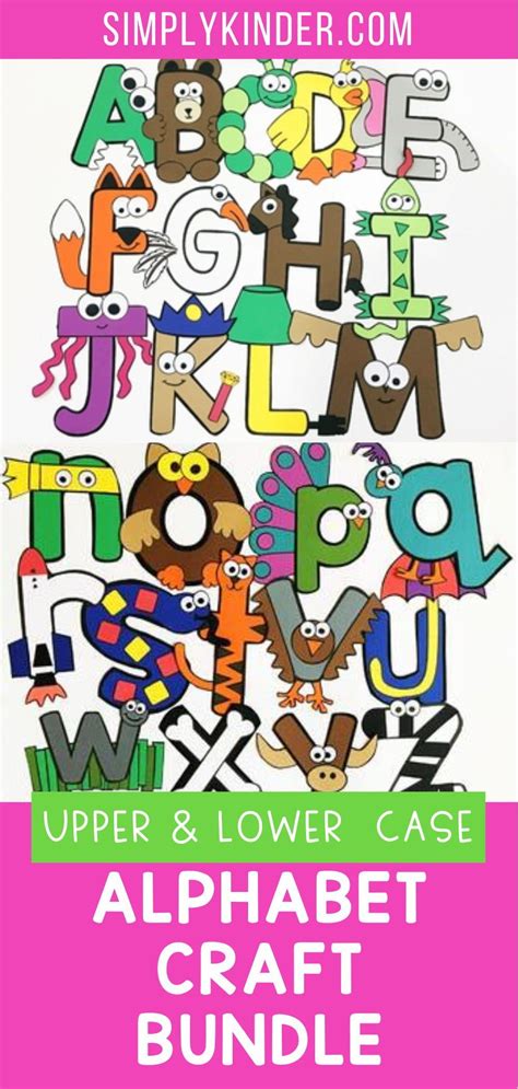 Alphabet Craft And Activities Uppercase And Lowercase Letters For Back To