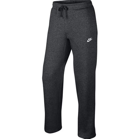 Nike Nike Club Fleece Open Hem Mens Sweatpants Dark Greywhite 804395 071