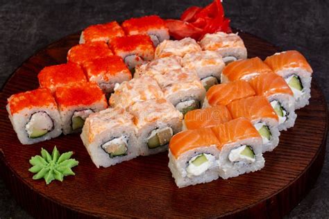 Japanese Sushi Set Stock Image Image Of Plate Healthy