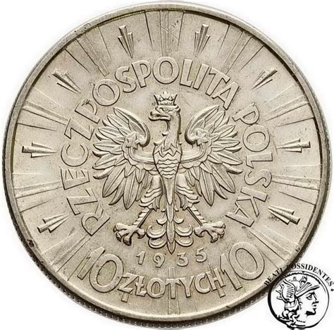 Polska 10 zlotych 1935 Piłsudski st 2