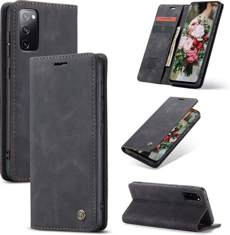 Casemania Hoesje Geschikt Voor Samsung Galaxy S20 FE Vintage Zwart