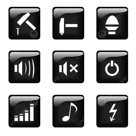 set  glossy buttons  icons flash flash art group png