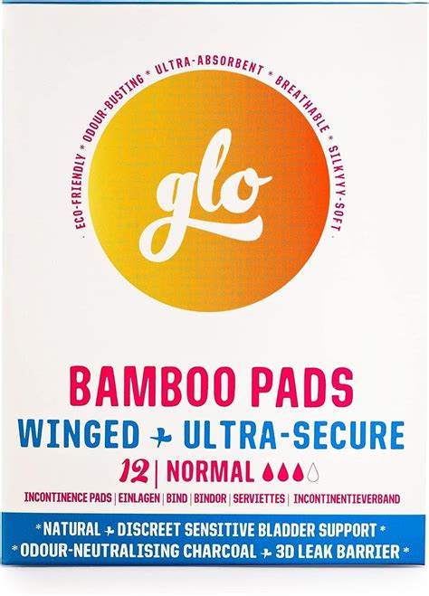 Glo Light Incontinence Pads Women For Sensitive Bladders Periods