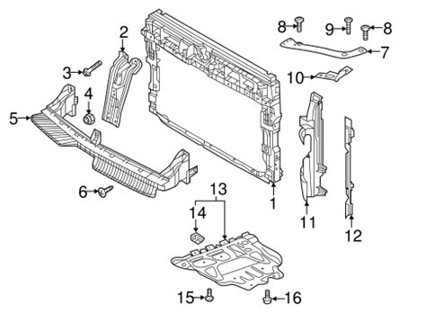 Radiator Support For 2021 Volkswagen Tiguan VW Direct Auto Parts