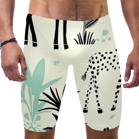 Swim Jammers For Men Men S Athletic Swimwear Jammers Green Giraffe