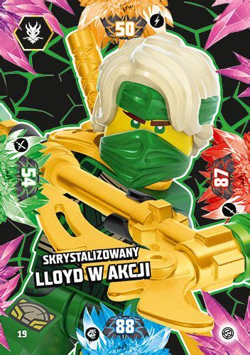 LEGO NINJAGO TCG8 Nr 19 Skrystalizowany Lloyd W Akcji Kultowy Pl