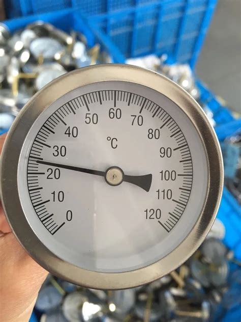 Dial 63mm Bimetal Industrial Hot Water Thermometer Temperature Gauge