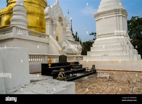 Wat Suan Dok Buddhist Temple At Chiang Mai Thailand Stock Photo Alamy