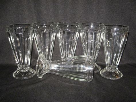 SIX VERY NICE TALL SUNDAE GLASSES EBay