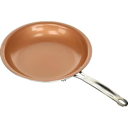 Copper Chef Inch Round Frying Pan With Lid Skillet With Ceramic