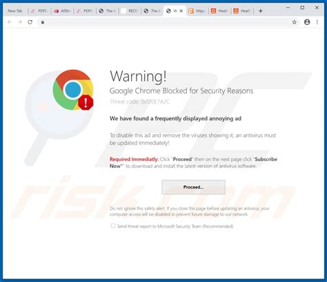 Google Chrome Blocked For Security Reasons POP UP Scam Removal And