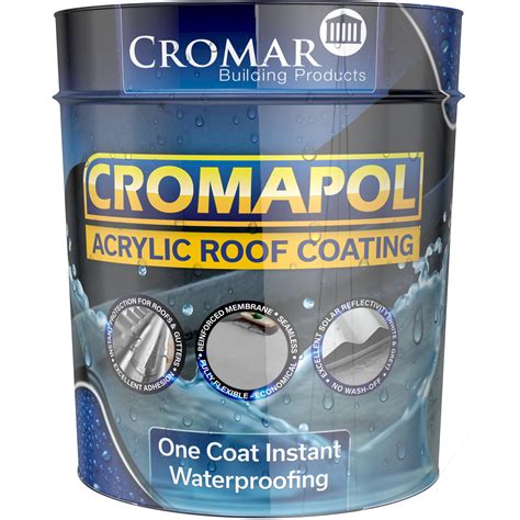 Cromapol Acrylic Waterproof Roof Coating - 20kg Grey | Roofing Outlet