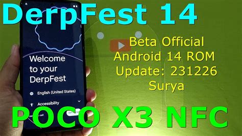 Derpfest Beta Official For Poco X Android Rom Update