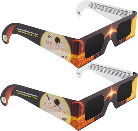 Lunt Lentes De Eclipse Solar Con Certificación Ce E Iso Para Visión