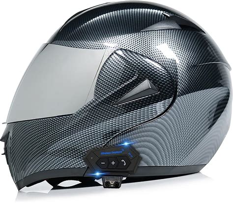 Casco Moto Abatible Casco De Moto Modular Bluetooth Integrado