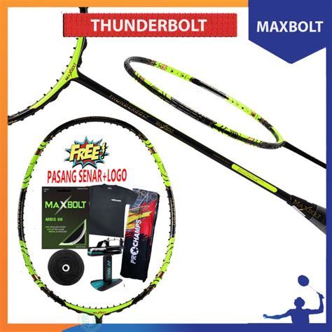 Jual Maxbolt Thunderbolt Raket Badminton Original Shopee Indonesia