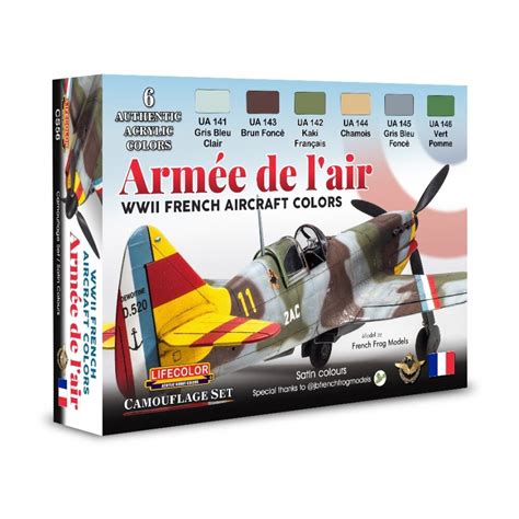 Armée de l air French Airfraft WWII Colors Modellbauversand Hanke