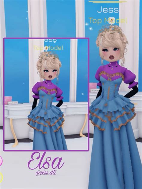 Dti Elsa Outfit In 2024 Dress To Impress Elsa Outfit Princess Outfits