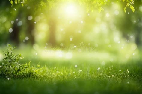 Tela De Naturezas Um Fundo Verde De Relva Exuberante No Estilo