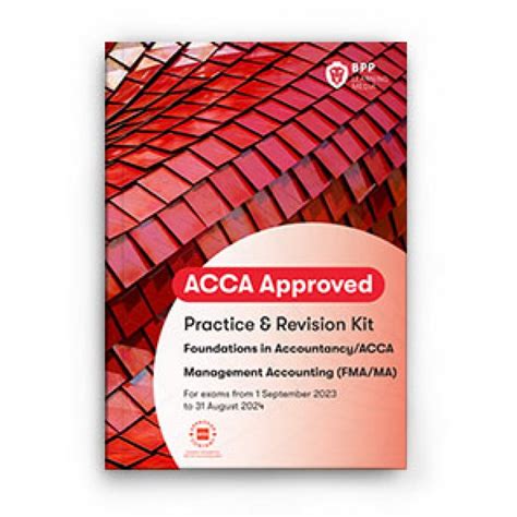 BPP ACCA MA Management Accounting Practice Revision Kit 2023 2024