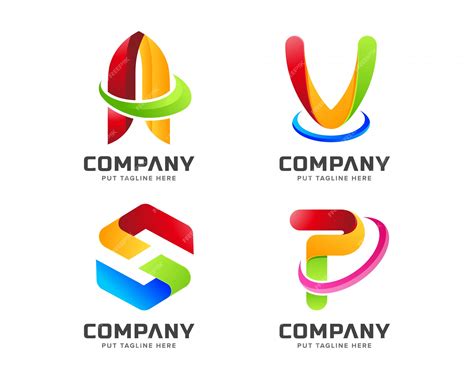 Premium Vector Gradient Business Colorful Rainbow Initial Logo