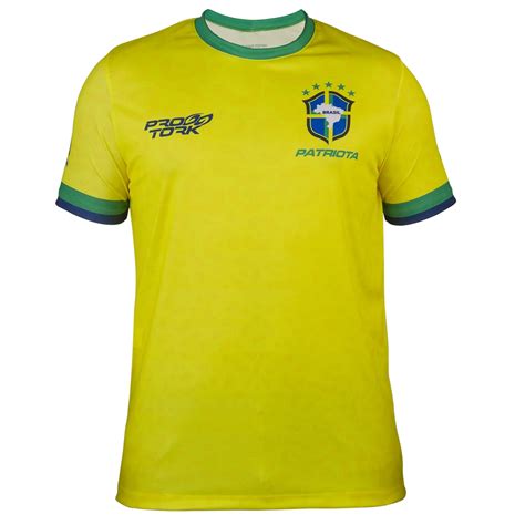 Camiseta Brasil Copa Do Mundo Infantil Modelo Oficial Pro Tork