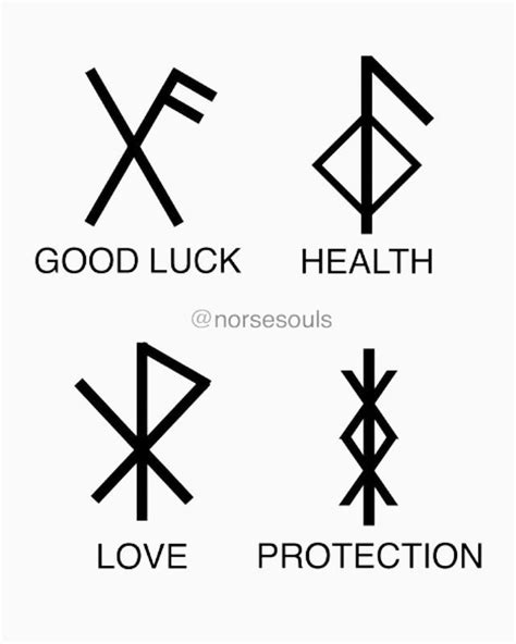 NORSE SOULS On Instagram Bind Runes For Good Luck Health Love And