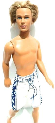 Barbie BLAINE Surfing Cali Guy Ken Doll Blonde Rooted Hair 2001 Mattel