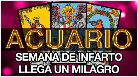 ACUARIO TAROT SEMANAL ALGO QUE NUNCA IMAGINASTE HORÓSCOPO DE HOY