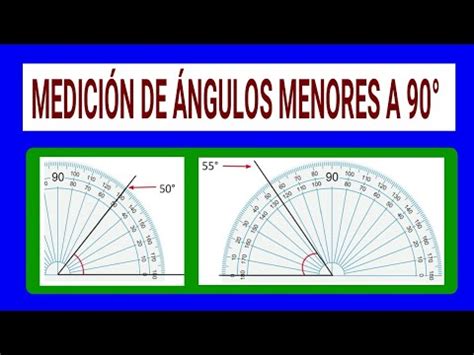 Medici N De Ngulos Menores A Grado Youtube