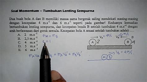 Contoh Soal Dan Pembahasan Tumbukan