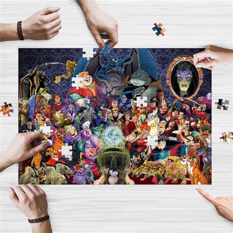 Disney Villains Jigsaw Puzzle Game, Disney Villains Gift For Fans ...