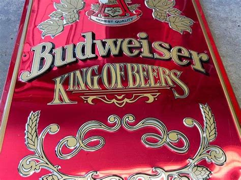 Budweiser King Of Beers 25 X15 Sign Sherwood Auctions