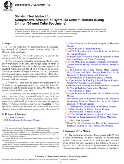 Astm C C M Standard Test Method For Compressive Strength Of