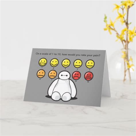 Baymax Emojicons Get Well Card Zazzle