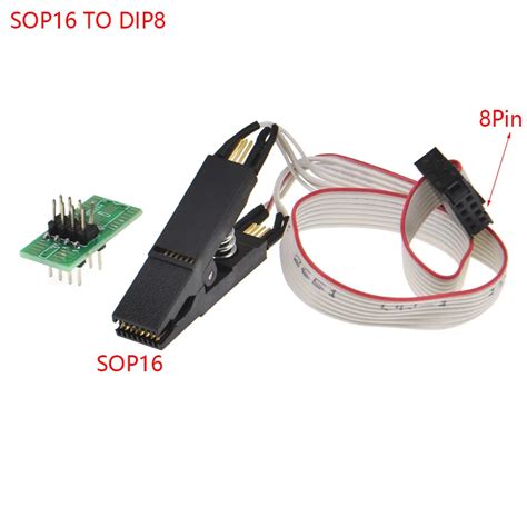 Mil Sop To Dip Flash Chip Ic Test Clips Bios Programmer Socket