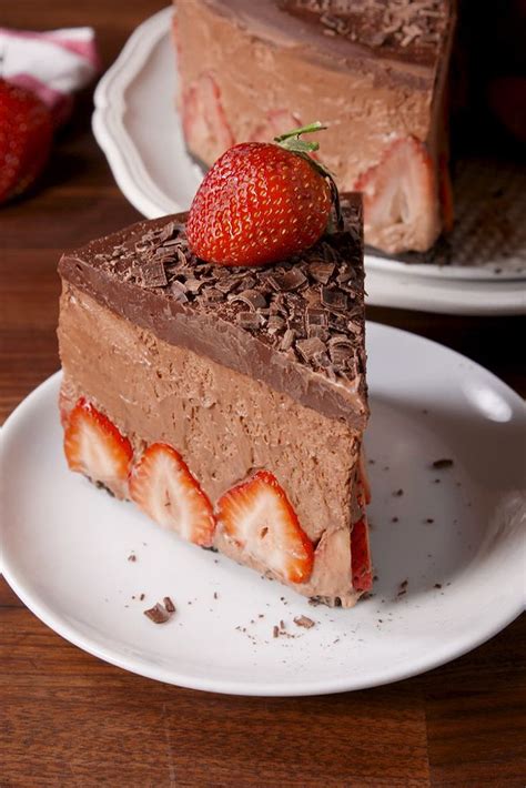 Can T Decide On One Dessert Make Strawberry Chocolate Mousse Cake And Have It All Recipe