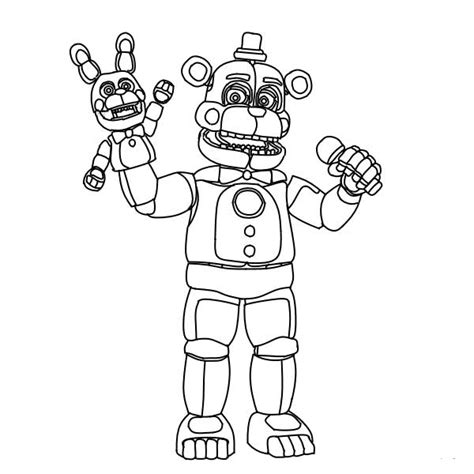 Desenhos De Fnaf Five Nights At Freddys Para Colorir