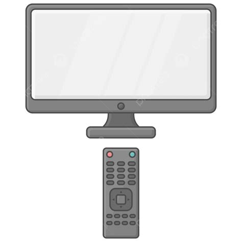 Black Television With Remote Vector Television Remote Vector Png And